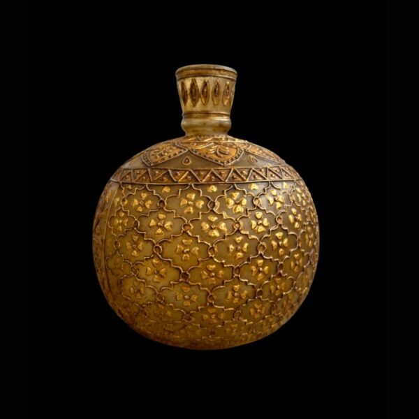 Early 20th Century Glass Hookah Base with Gold Gilding