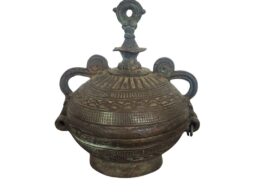 Early 20th Century Handcrafted Brass Lime Box – 4 Inches