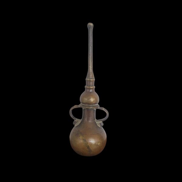 Antique South Indian Brass Oil Dispenser – 10 Inches
