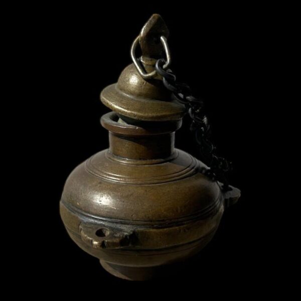 19th Century Brass Lime Box with Rich Patina - Image 2