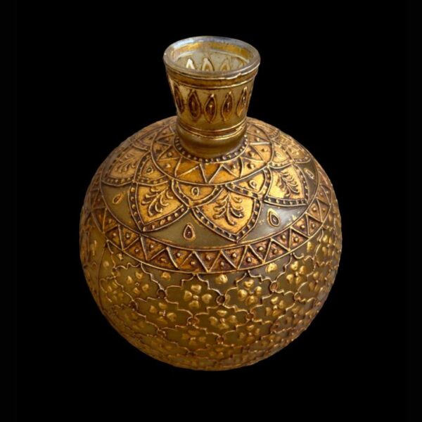 Early 20th Century Glass Hookah Base with Gold Gilding - Image 2