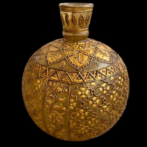 Early 20th Century Glass Hookah Base with Gold Gilding - Image 3