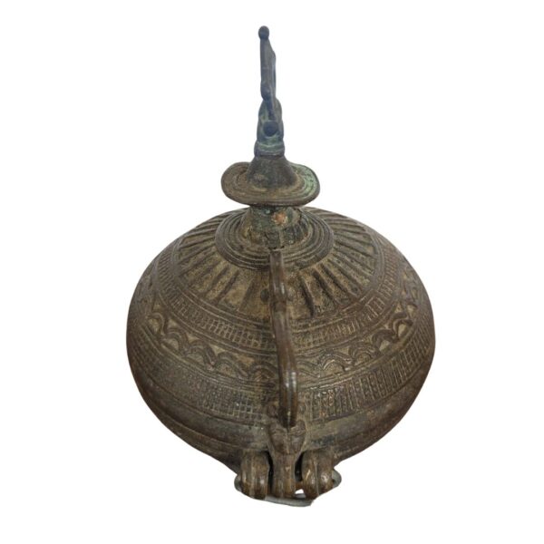 Early 20th Century Handcrafted Brass Lime Box – 4 Inches - Image 4