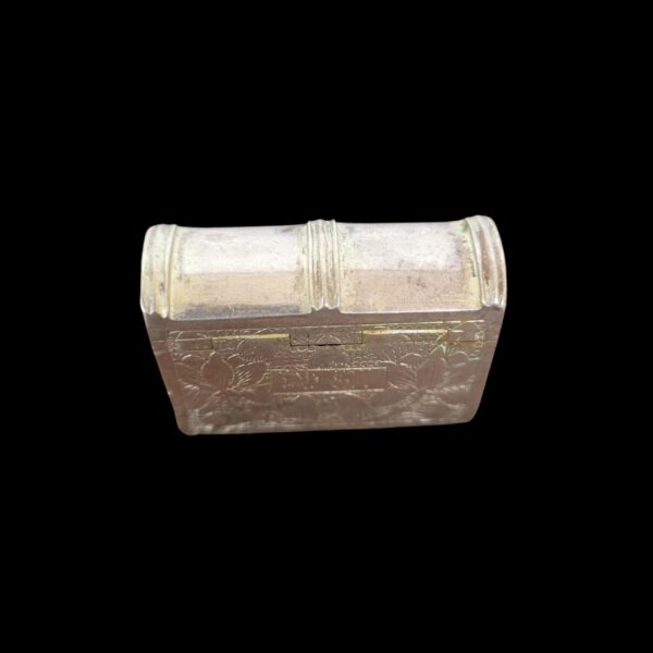Vintage Mini Solid Silver Quran Box – 21g, 1.4" x 1" - Image 3