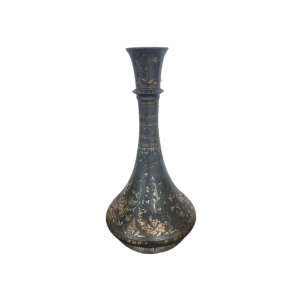 Antique Deccan Bidriware Hookah Base – 10 Inches