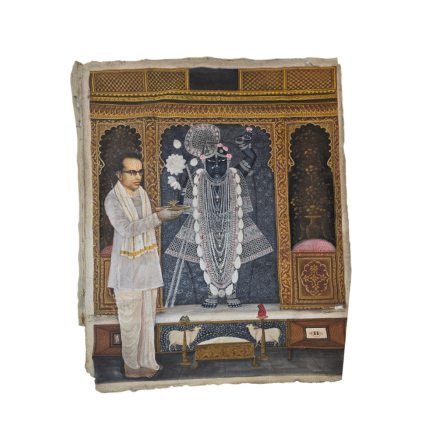 Antique Srinathji Manorath Pichwai 4x5 ft