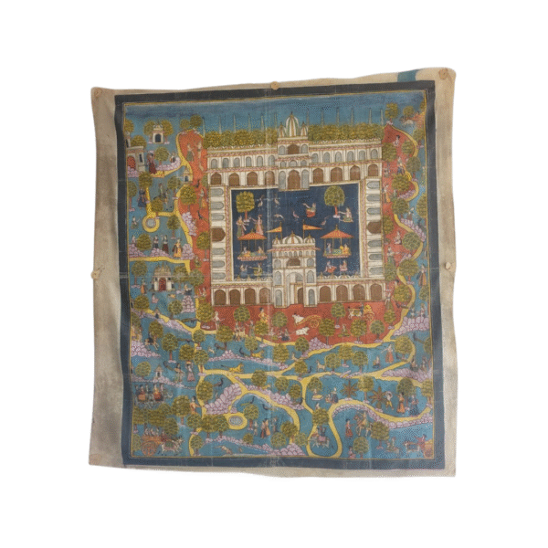 Palitana Pat Pichwai – Jain Devotional Cloth Painting from Gujarat