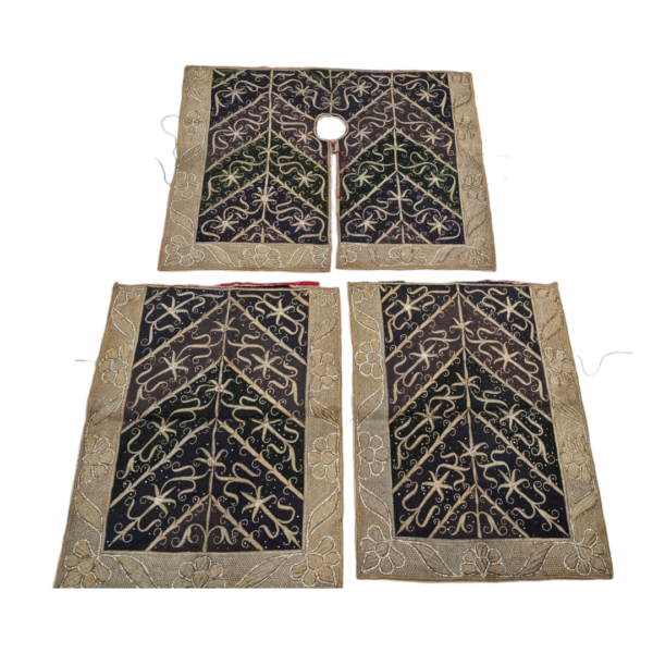 Antique real zari Kinkhab fabric for reusing in decor