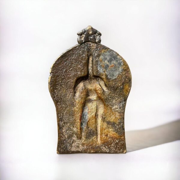 Antique Brass Veerbhadra Plaque – A Rare Collectible - Image 2