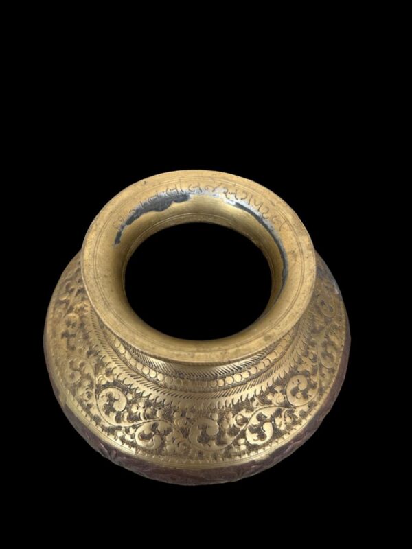 19th Century Ganga Jamni Lotha Vessel from Gujarat (8 Inches) - Image 2