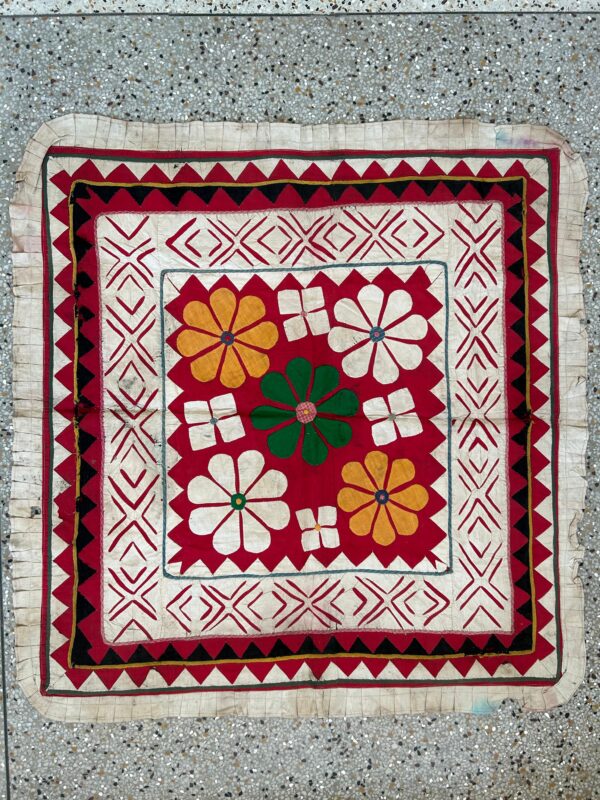 19th Century Patchwork Textile from Rajasthan (25 x 20 Inches) - Image 3