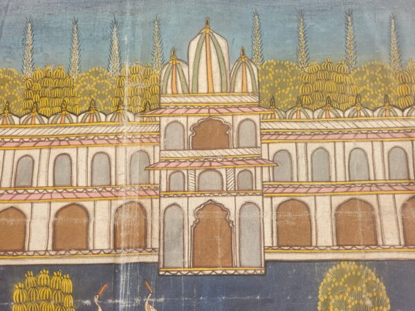 Palitana Pat Pichwai – Jain Devotional Cloth Painting from Gujarat - Image 2