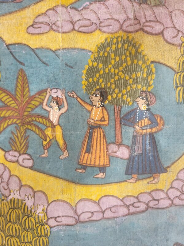 Palitana Pat Pichwai – Jain Devotional Cloth Painting from Gujarat - Image 4