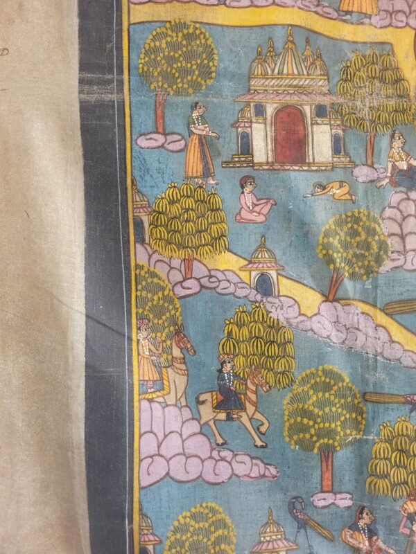 Palitana Pat Pichwai – Jain Devotional Cloth Painting from Gujarat - Image 5