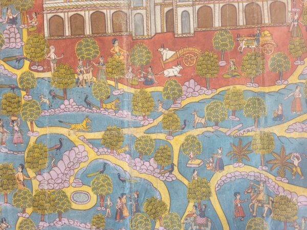 Palitana Pat Pichwai – Jain Devotional Cloth Painting from Gujarat - Image 6