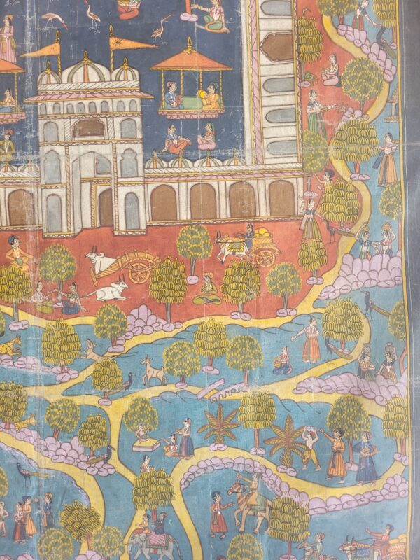 Palitana Pat Pichwai – Jain Devotional Cloth Painting from Gujarat - Image 8