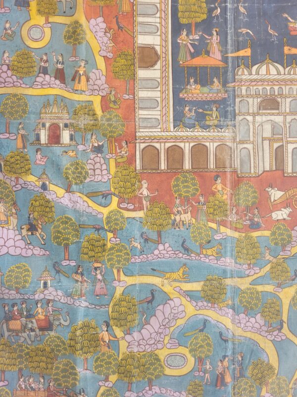 Palitana Pat Pichwai – Jain Devotional Cloth Painting from Gujarat - Image 7