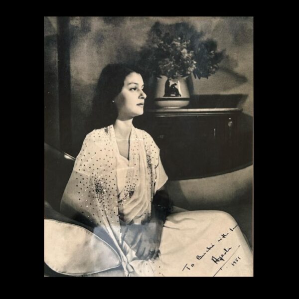 Vintage Framed Photograph of Maharani Gayatri Devi (1951) – Timeless Royal Elegance