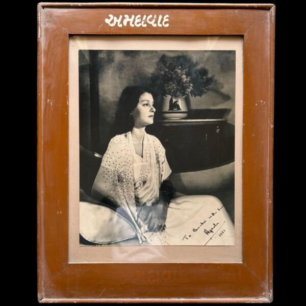 Vintage Framed Photograph of Maharani Gayatri Devi (1951) – Timeless Royal Elegance - Image 2