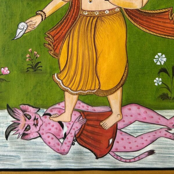 Vintage Indian Miniature Painting of Varaha Avatar – Handmade on Wasli Paper | 9x6 inch - Image 3