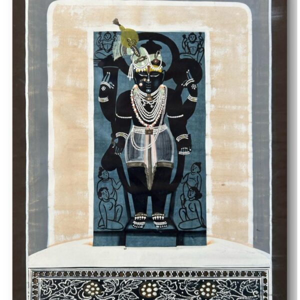 Early 20th Century Shreenathji Painting by Pannalal Motilal & Sons – 18x13 Inch - Image 3