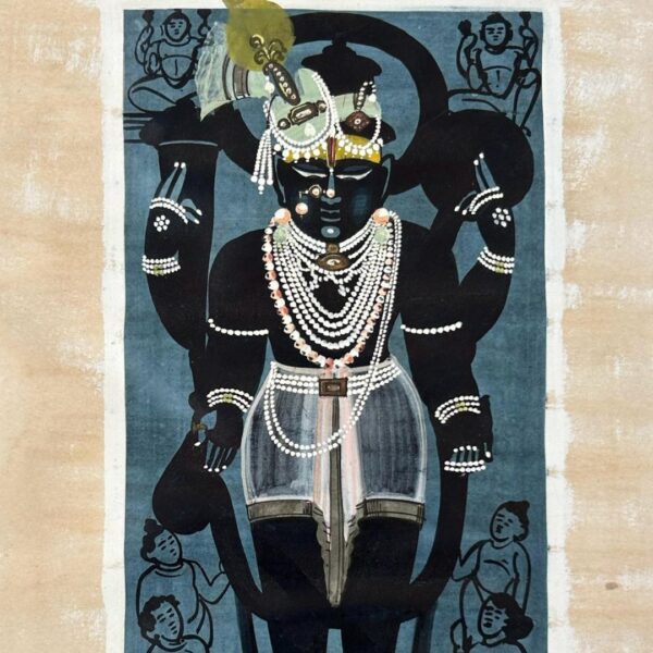 Early 20th Century Shreenathji Painting by Pannalal Motilal & Sons – 18x13 Inch - Image 2