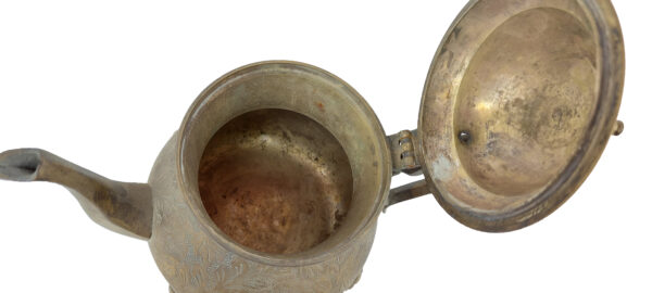 Vintage Handcrafted Brass Teapot with Intricate Engravings | 750g | 20x13x19 cm - Image 3