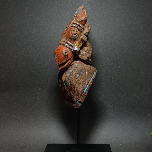 Antique Wooden Horse Head | Hand-Carved Heritage Artifact - Image 3
