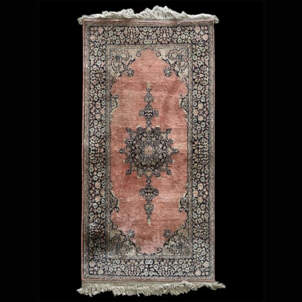 Mid-20th Century Handwoven Persian-Style Carpet – 4x2 ft - Image 2