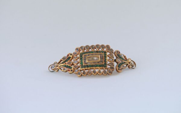 Old Multipurpose Armband or Chokar With Uncut Diamonds - Image 4