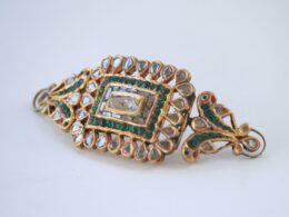 Old Multipurpose Armband or Chokar With Uncut Diamonds