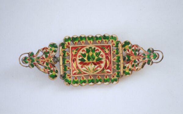 Old Multipurpose Armband or Chokar With Uncut Diamonds - Image 3