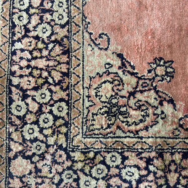 Mid-20th Century Handwoven Persian-Style Carpet – 4x2 ft - Image 4