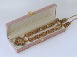 Old Kantha With Hanuman Ji Photo In Pendant and Ziron Stones