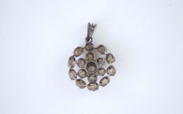 Silver Pendant with Rose Cut Diamonds - Image 4