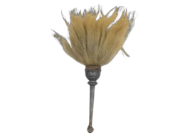 Antique Priest’s Fly Whisk (Chavar/Chanwar) with Silver Handle & Yalk Hair