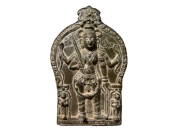 Antique Brass Veerbhadra Plaque – A Rare Collectible