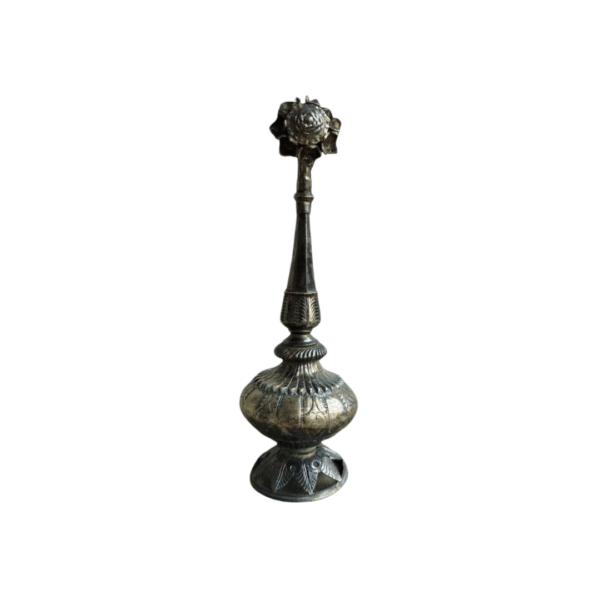 19th Century Handcrafted Mughal period Silver Rose Water Sprinkler (GULAABPASH)