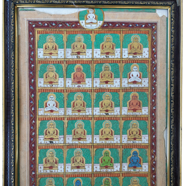 Jain Pacchisi Painting (25 Tirthankaras) - Extremley Rare - Image 4