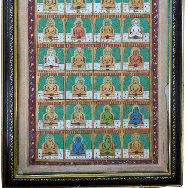 Jain Pacchisi Painting (25 Tirthankaras) - Extremley Rare - Image 3