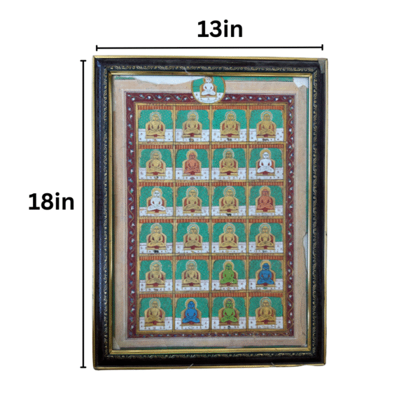 Jain Pacchisi Painting (25 Tirthankaras) - Extremley Rare - Image 2