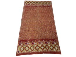 Vintage Phulkari Textile from Punjab, India – 20th Century Hand-Embroidered Bagh Work (7.5 x 5ft)